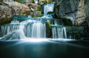 Flowing waterfall